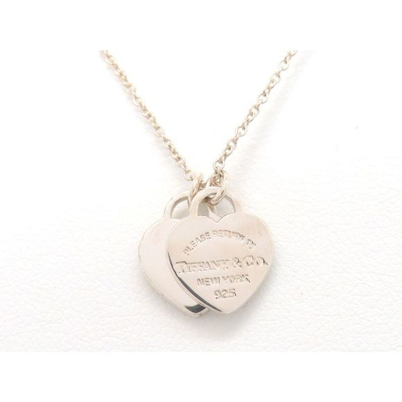 Tiffany Handbags - Tiffany Return to Tiffany Double Heart Tag Necklace